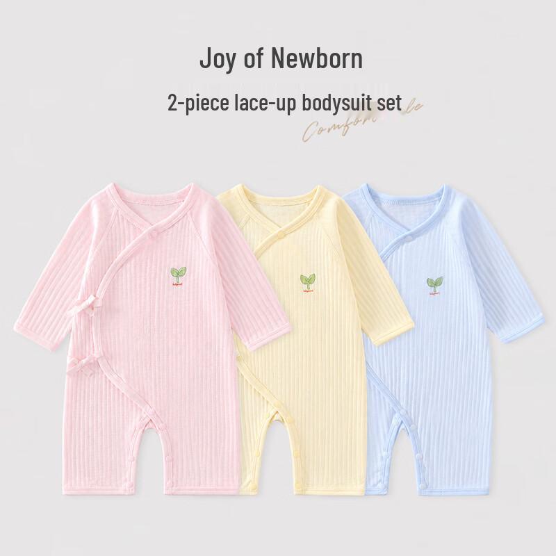 Babyprints Newborn Cotton Long-Sleeve Romper 2-Pack