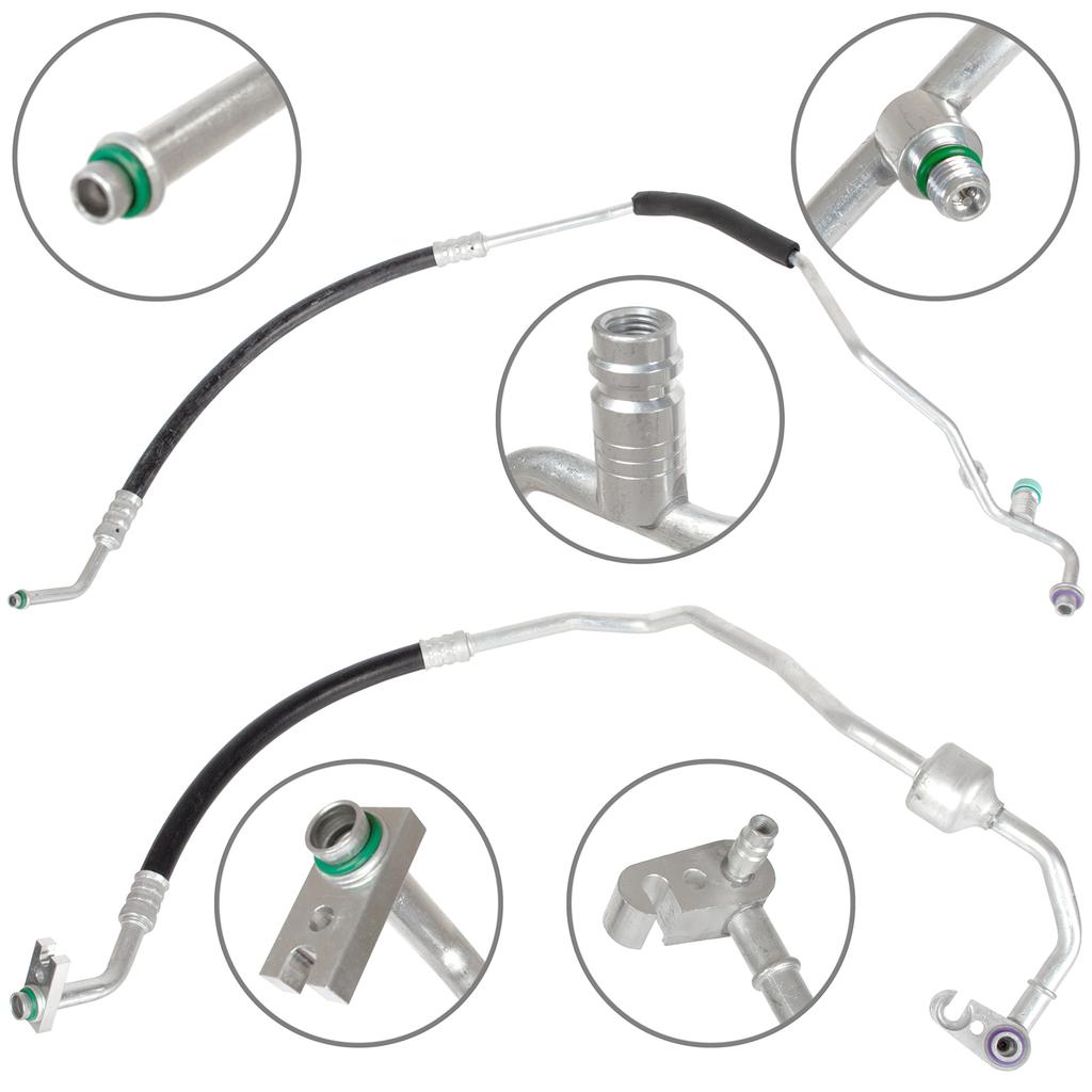 Opel CORSA D 1.0 1.2 1.4 06-14 Air Conditioning Hose 2 Pcs. Set