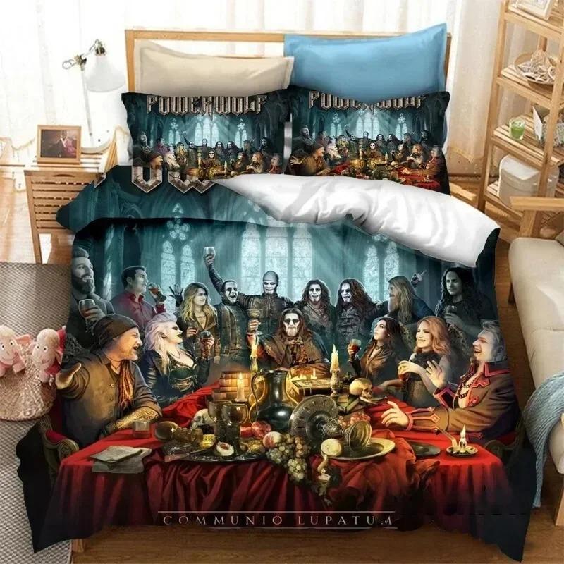 Comforter 3D Printed Powerwolf Bedding Set For Bedroom Soft Modern S Comefortable Kids And