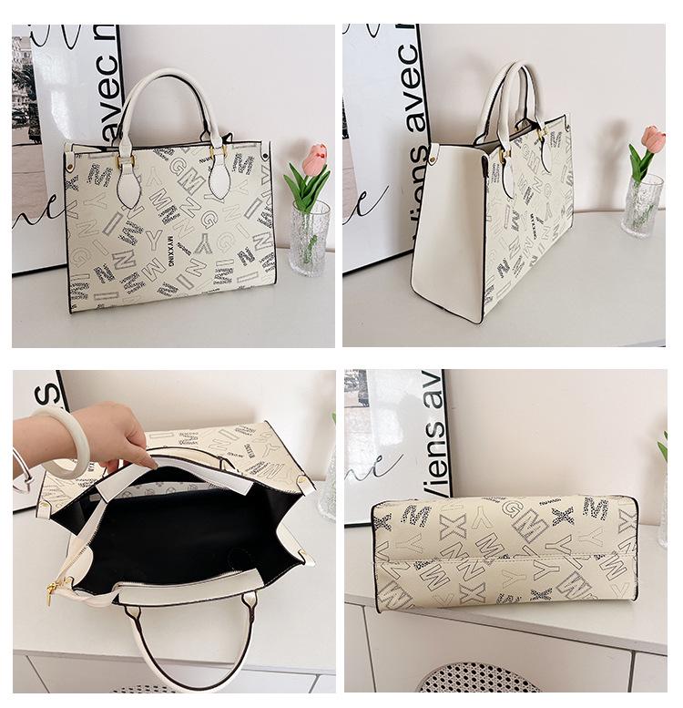 2025 Trendige Monogramm-Tragetasche mit großem Fassungsvermögen - Perfektes Geschenk für Mädchen