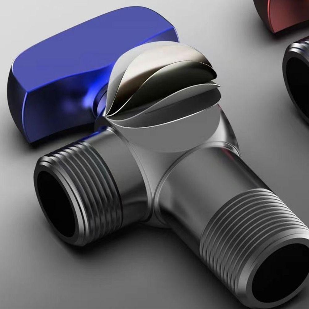 Rot Blau Eckventil Verdicken Badezimmerhahn Ventil Hochwertiges Wasserregelventil Küche