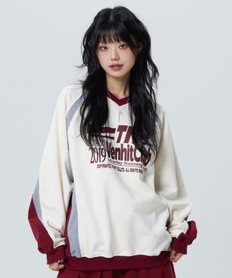 VENHIT Mrt Raglan Sweatshirt Cream