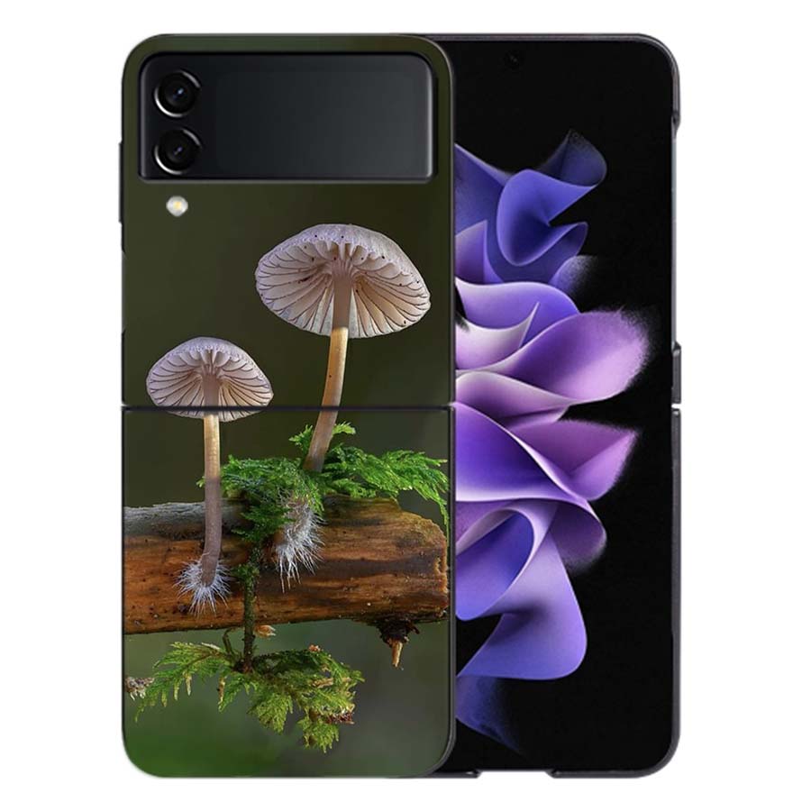 Fungal Aesthetics Phone Case For Samsung Z Flip 6 7 5G Galaxy Z Flip 5 4 3 5G Cases Shockproof Hard Cover TPU