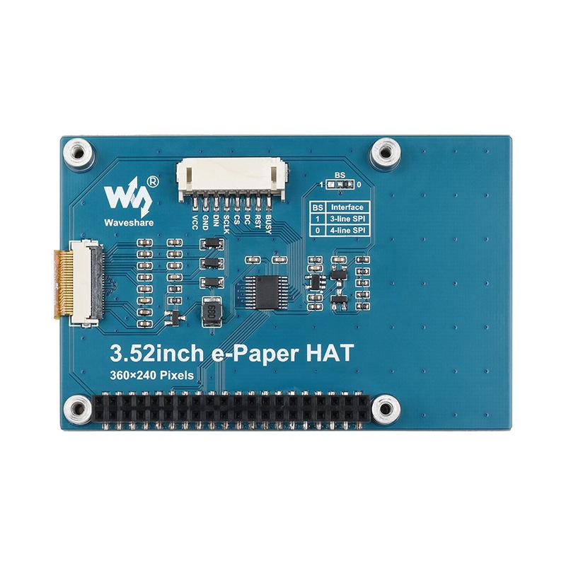 Weixue 3.52'' Black & White E-Ink Display, 360×240 Pixels, SPI Module