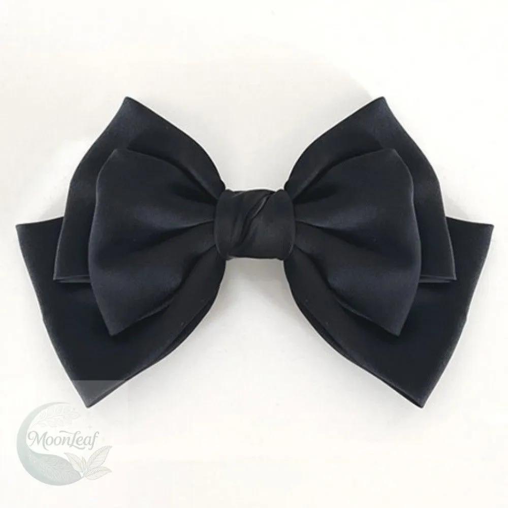 MLSTORE Black Silk 3-Tier Knot Hairpin Adult Hairpin Black Hairpin