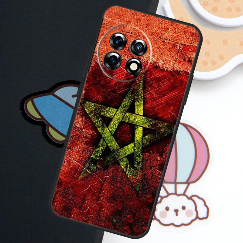 Morocco Moroccan Flag Case For OnePlus Nord 5 CE 3 4 Lite N20 N30 OnePlus 15 13 12 11 10 Pro 10T 12R 13R 15R Cover