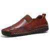 Fashion Lightweight Genuine Leather Retro Flat Casual Shoes Men Handmade Slip On 38-47 Moccasins Male Non-Slip Walking Driving Shoes