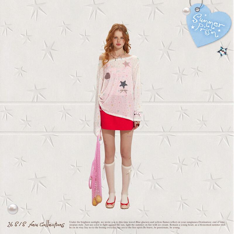 UNIFREE 2026 Summer Sweet & Cool Printed T-shirt Camisole Set