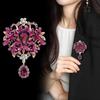 1Pcs Unisex Rhinestone Pins Luxury Large Crystal Glass Pendant Brooches For Women Banquet Party Backpack Gifts Jewelry Accessory