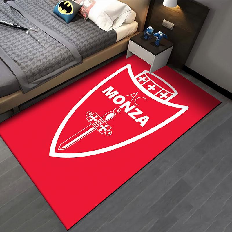 Red AC Monza Shield Design suitable as a non-slip mat for the living room or bedroom sofa