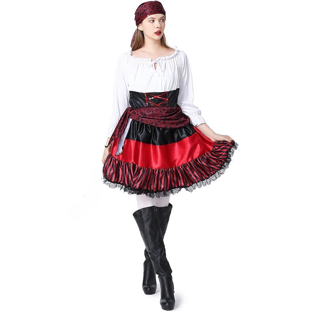 

Костюм для косплея на Хэллоуин для взрослых женщин, исследователей океанских глубин, капитана сомалийских пиратов, головной убор, наряд для ролевых игр M коричневый