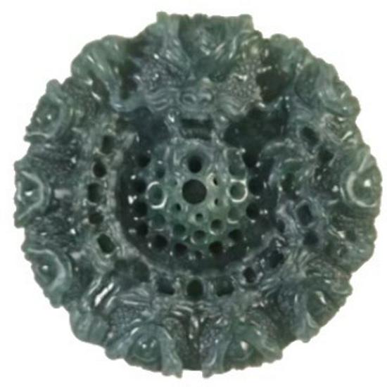 **Nine Dragons and Pearl Jade Pendant: A-Grade Natural Jadeite Carving for Men and Women**