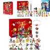 Decorazione Natalizia in Resina di Super Mario con Espositore a 24 Scomparti per Casa, Giardino, Eventi