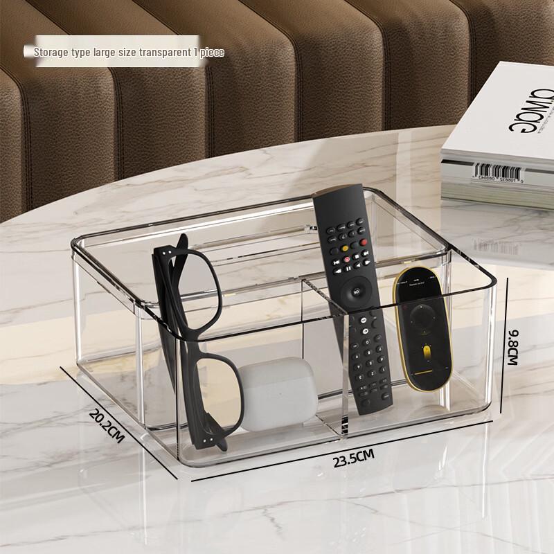 Przezroczyste Pudełko na Chusteczki z Przegródkami