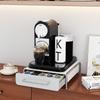 Rotatable Coffee Capsule Storage Rack with Drawer