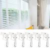 6Pcs Hexagonal Blinds Cord Control Head for Horizontal Blinds Hexagon Gear Hook Connection Window Curtain Rod Tilter