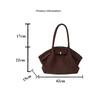 Fashi Solid Casual Luxury Leather Ladies Tote Bags High Quality Versatile Shoulder Bag for Women Simple Commute Top-Handle Bag