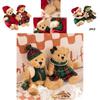 Weicher und kuscheliger Weihnachts-Teddybär Rot Mit Kleinem Bären-Design Geeignet für Teenager!