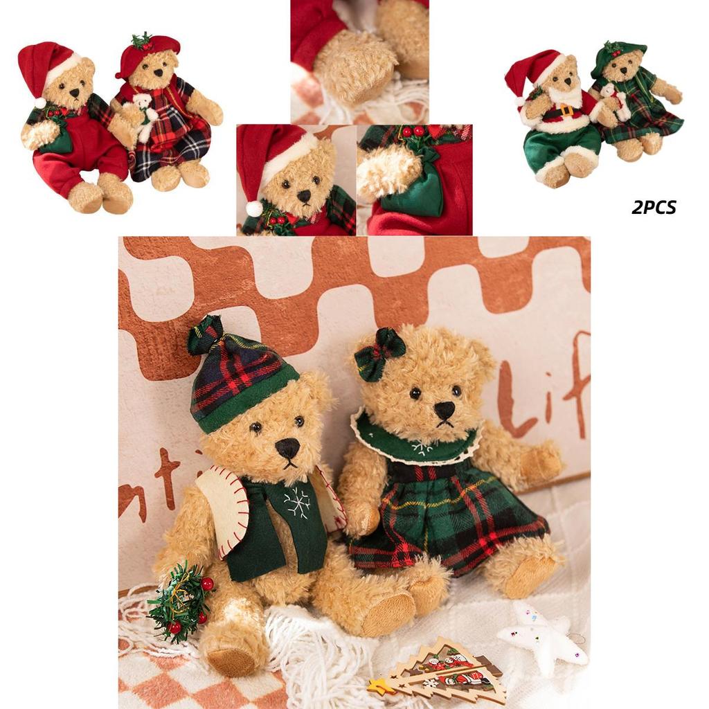 Weicher und kuscheliger Weihnachts-Teddybär Rot Mit Kleinem Bären-Design Geeignet für Teenager!