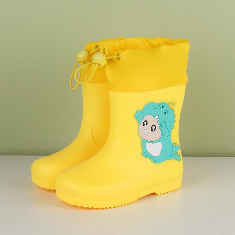Girls' And Boys' Zippered Rain Boots For Summer Children - Waterproof PVC Anti-Slip Soles Rain Boots