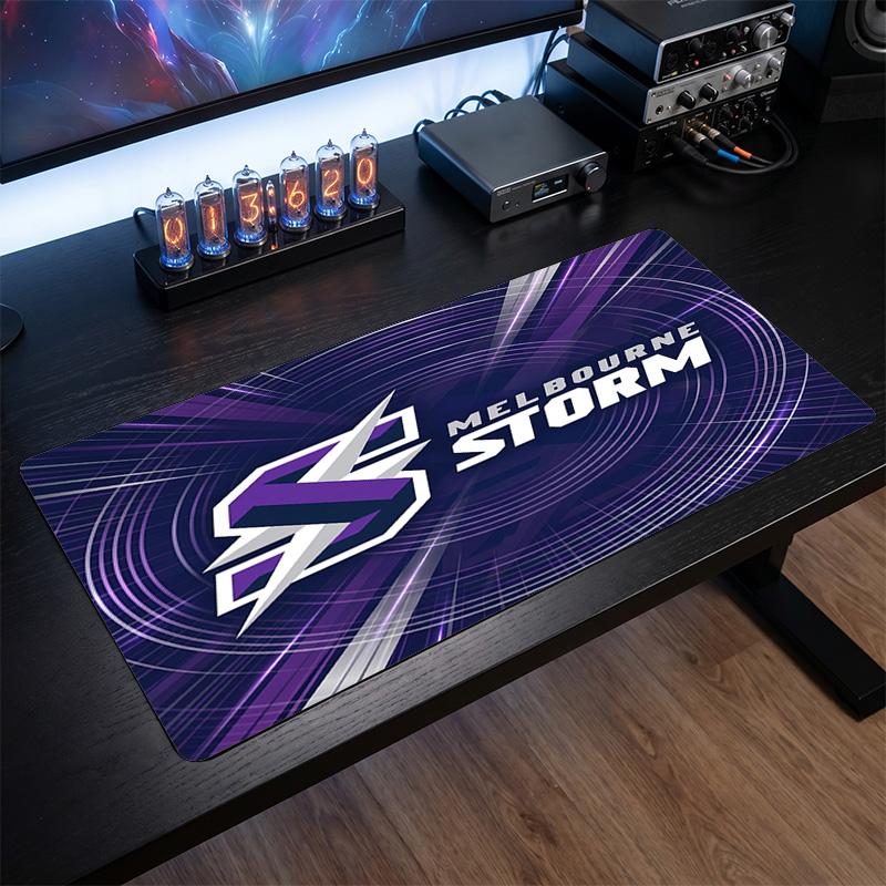 Melbourne Storm Muster Mauspads Anti?Rutschfeste Gummi-Schreibtischunterlage Für Gaming Arbeiten Desktop-Dekoration