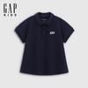 Gap Girls' Embroidered Logo Short Sleeve Polo Shirt