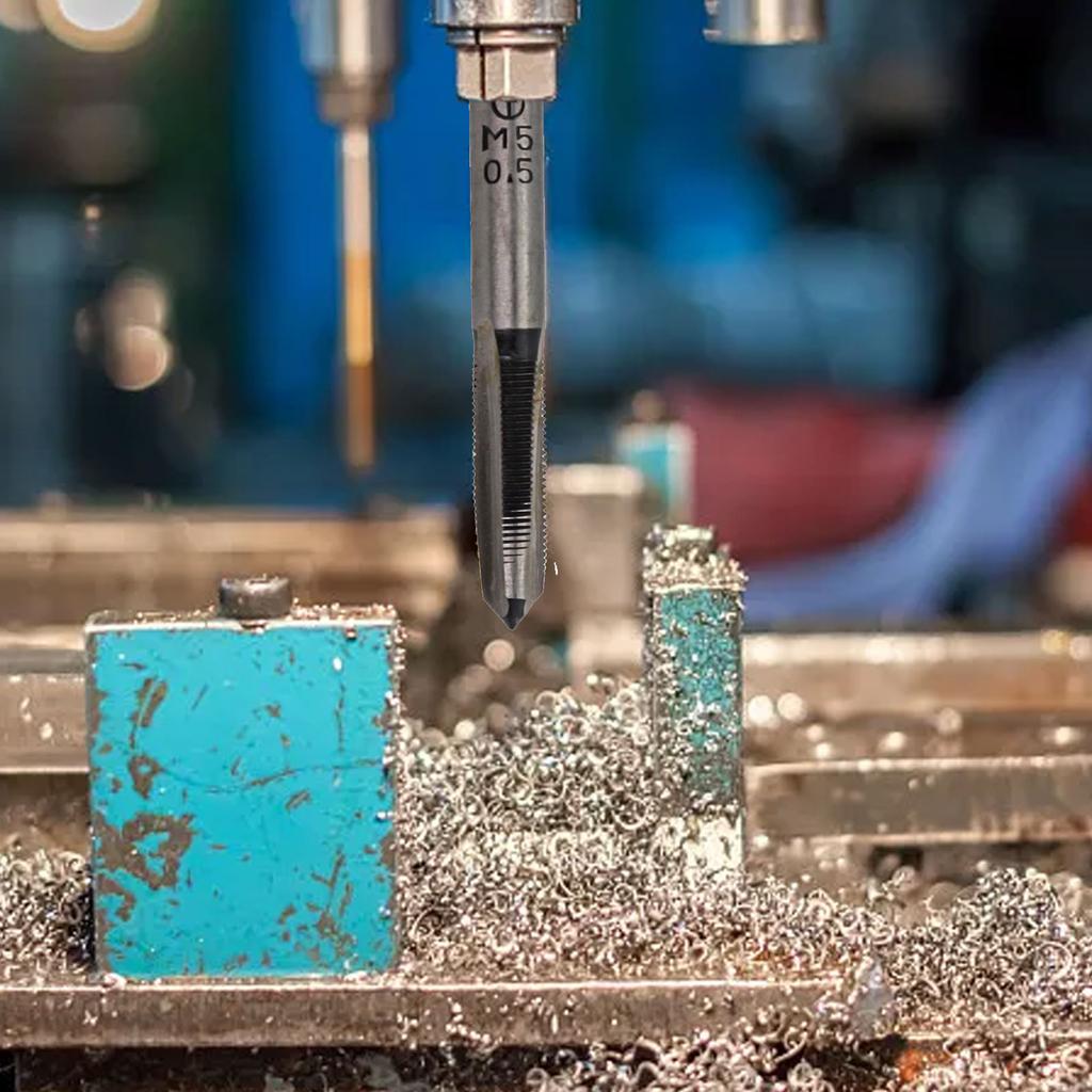 Bottom Taps Clear Threads Efficient Processing Wear Resistance 9SiCr Alloy Tool Steel For Rethreading Damaged Threads