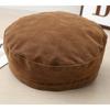 Women S Brown Flat Top Suede Like Korean Style Newsboy Cap
