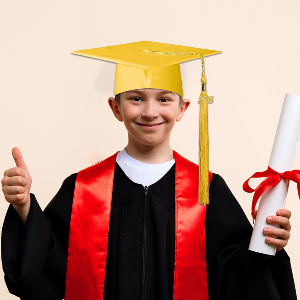 1pc Graduation Hat With Removable Year Charm Knitted Doctoral Hat Graduation Cap Personalized Master Degree Hat Bachelor Hat