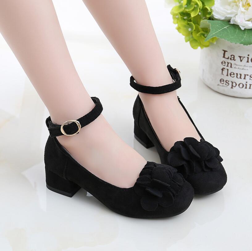 Buy Kids Leather Shoes Girls Wedding Dress Shoes Children Princess - Main Image