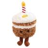 Cute Cartoon Birthday Cake Plush Doll Ornament Toy Gift