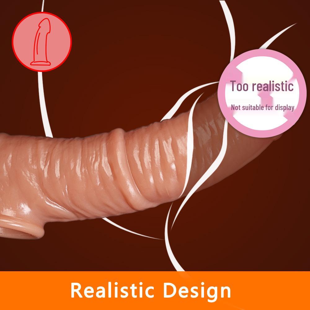 Men's Realistic Silicone Penis Extension Sleeve Adult Toy