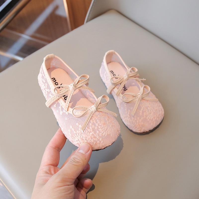 Spring and summer new children's girls' leather shoes Princess Shoes Children's dance shoes Soft-soled simple shoes