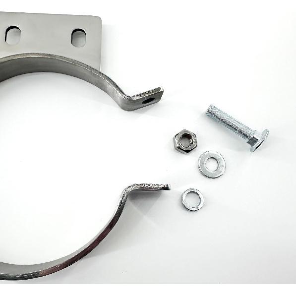 5" Chorme Mount Bracket Clamp for Peterbilt Exhaust Stack 379 359 1987-1993 Silver Replaces# 10294