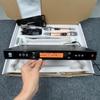 KTV U-Band Infrared Dual Wireless Lavalier and Headset Microphone Set for High-End Stage and Conference Use