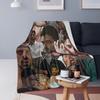 Actor Can Yaman Photo  Blankets Soft Warm Flannel Throw Blanket Plush for Bed Living Room Picnic Travel Home Couch