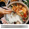 Stainless Steel Reusable Chopsticks Portable Colorful Environmental Protection Food Sticks Anti-skid  Kitchen Tableware Dishware