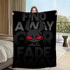 Soft Plush Throw Blanket with Dark Rabbit Design for Sofa Bedroom Office Travel  Perfect Gift Flannel Material