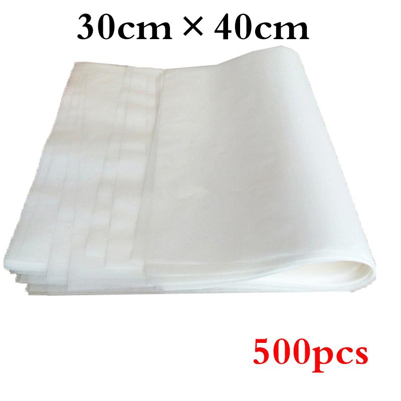 Wax Paper Food Oil Proof Grease Papers Wrappers For Bread Burger French Fries Wrapping Package Bar Restaurant Bar 500Pcs White