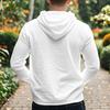 Spring Summer Men's  Hooded T-Shirts Linen Solid Color Casual Button Long Sleeve Thin T Shirt Men