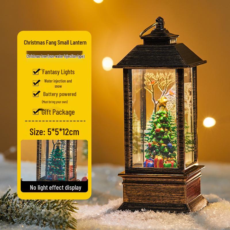 Julgransscen Lysande Vattenlykta - Skrivbordsdekoration & Köpcentrumdekoration