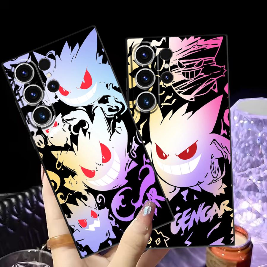 Funda Phone Cover Case for Samsung Galaxy S26 S21 FE S23 S24 Plus Note 20 Ultra 8 9 10 S25 Ultra S20 S10 S9 Cool Gengar Pokemon