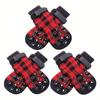 4PCS Pet Dog Socks with Non-Slip Design, Indoor and Outdoor Paw Protectors