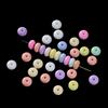 100pcs/lot Glass Imitation Jade Beads Flat Round Spacer Beads Mixed Bead for DIY Necklaces Bracelets Jewelry Making Accessories