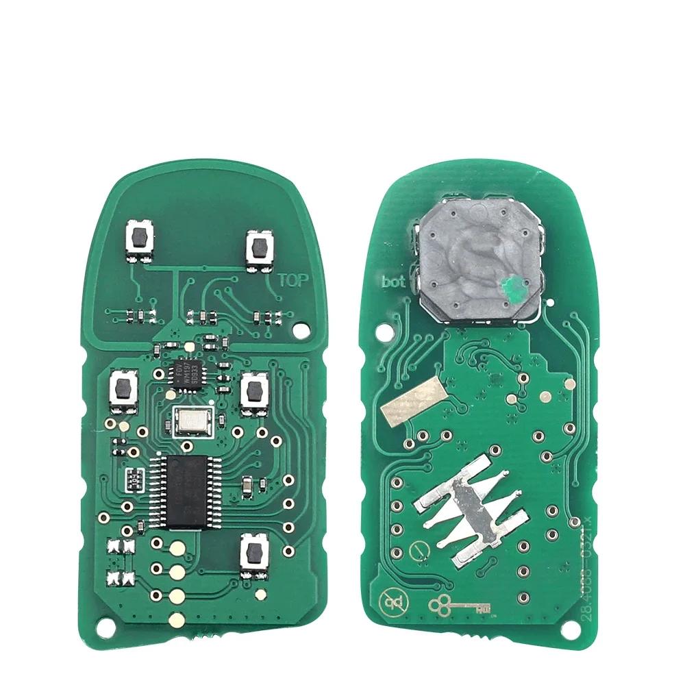 KEYYOU 1PCS Smart Remote Key 433Mhz ID46 Chip Keyless For Jeep Renegade Compass C-CUV Trailhawk SIP22 M3N-40821302 M3N40821302