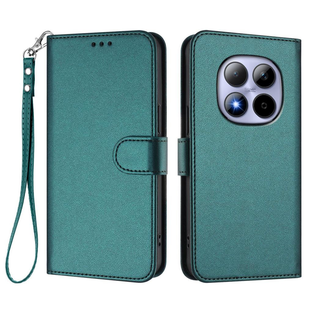 For Xiaomi Redmi Note 15 Pro 4G (Global) Leather Case Wallet Stand Phone Cover with Wrist Strap