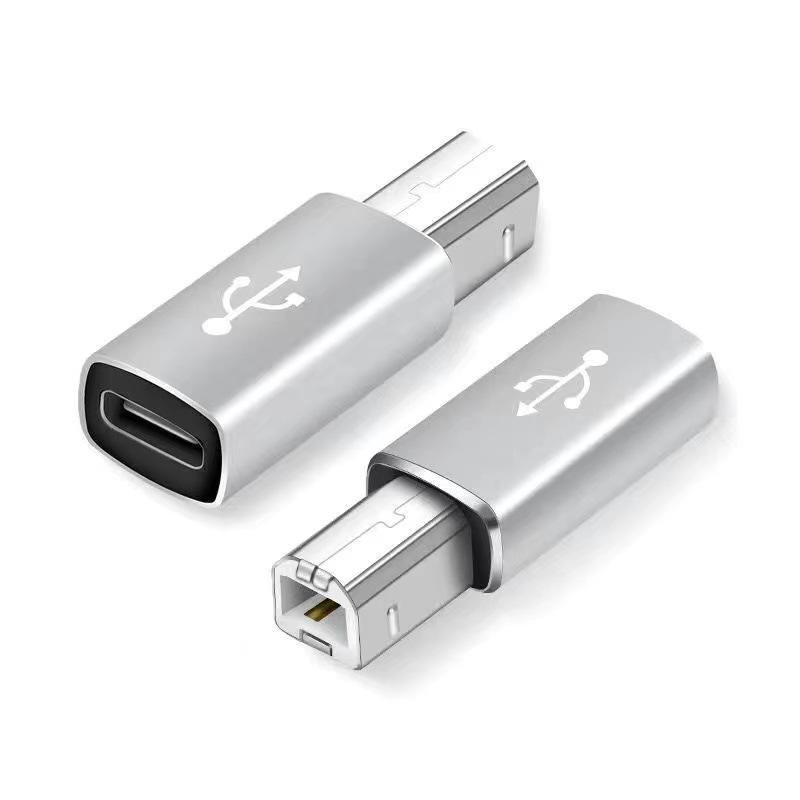 

Адаптер USB Type-C (жіночий) на USB-B (чоловічий) USB 2.0 Адаптер для принтера, клавіатури, факсу, сканера, MIDI-інтерфейсу