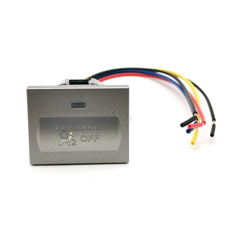 Car LED Light Passenger Airbag Off Switch Button with Cable For Ford Focus 2 2004-2010 mk2 Transit