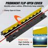 5 PCs Cable Protector Ramp, 2 Channel, 22000 Lbs/axle Capacity Heavy Duty TPU Wire Cover Ramp Hose Protector Ramp Driveway, Traffic Speed Bump with
