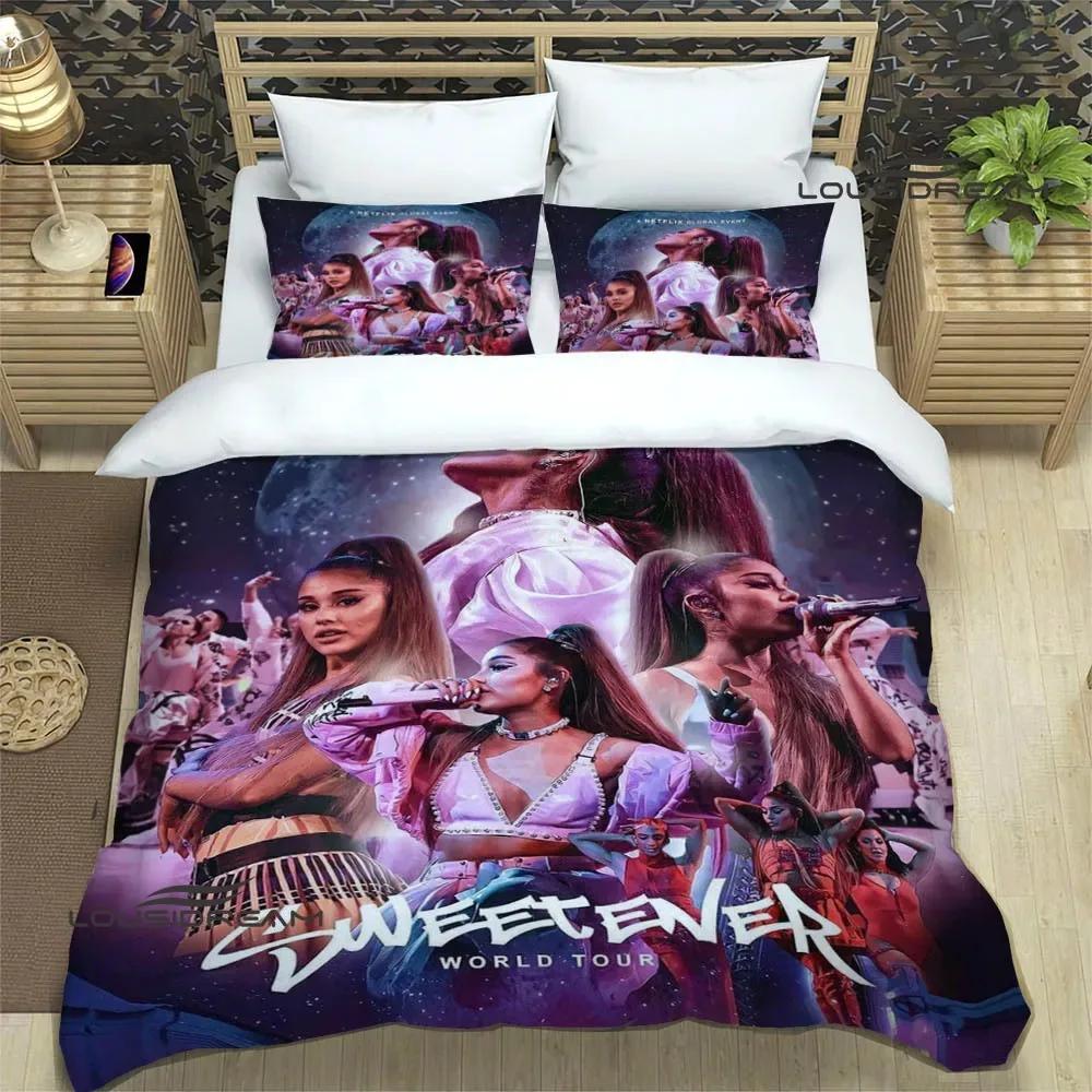 Sängerin Ariana Grande Bettwäsche-Sets exquisites Bettwaren-Set Bettbezug Bettdecke-Set Bettwäsche-Set Luxuriöses Geburtstagsgeschenk